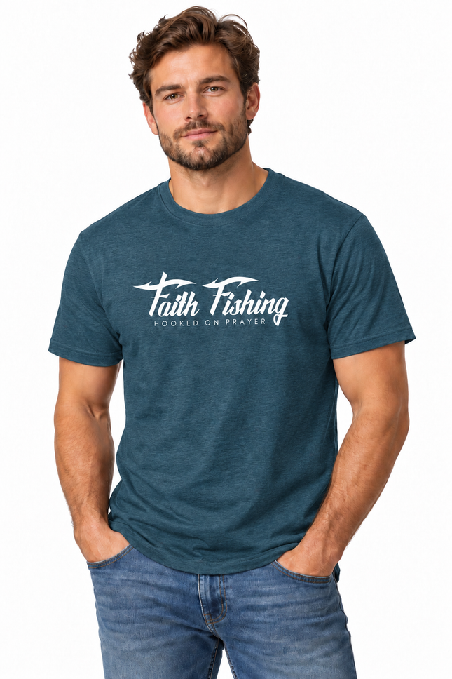 Faith Fishing “Fishers of Men” Matthew 4:19 T-Shirt