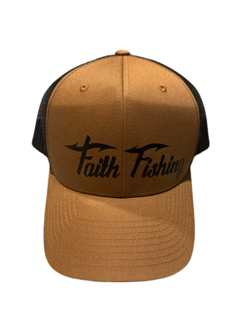 Brown and Black Trucker Cap
