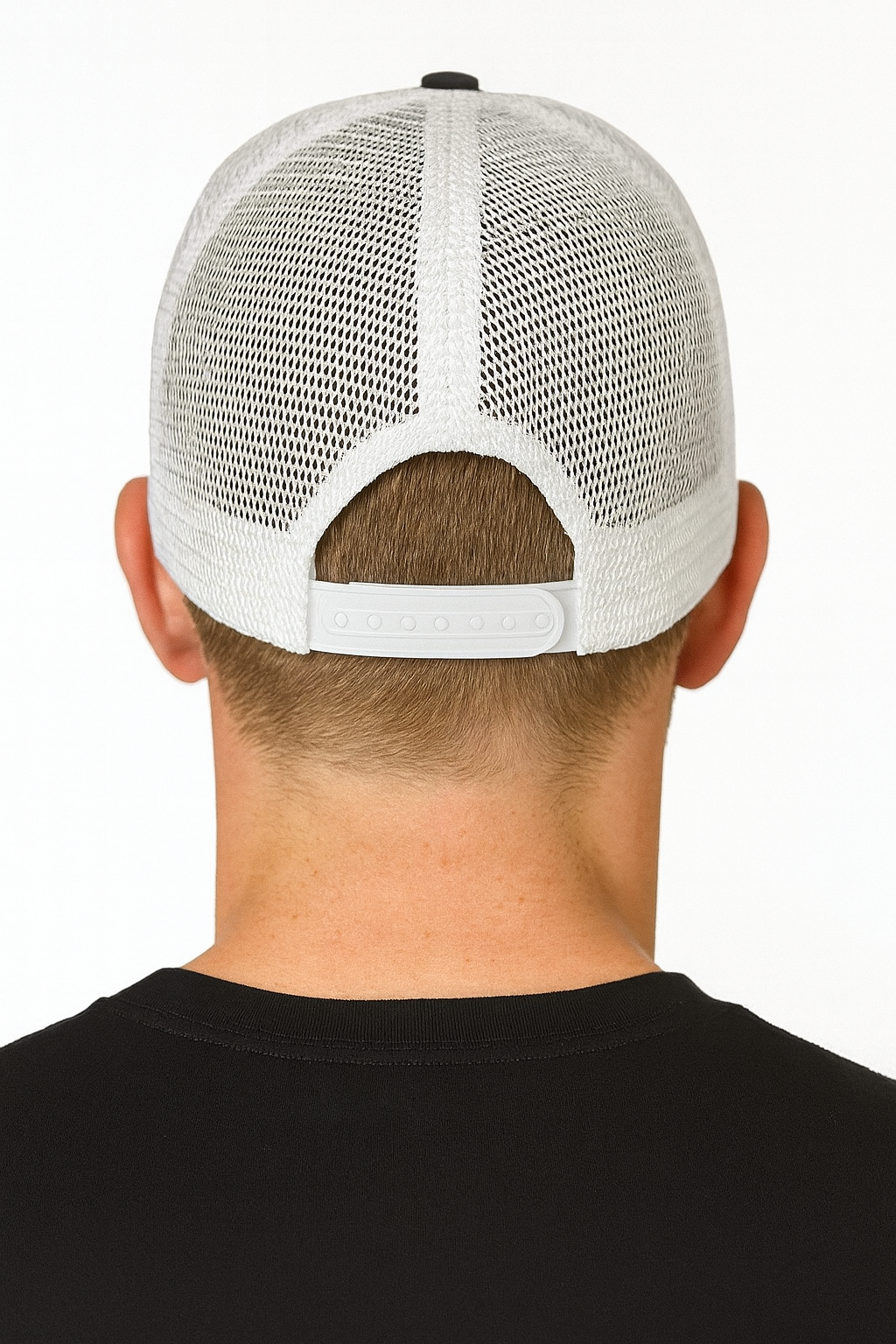 White and Black Trucker Cap