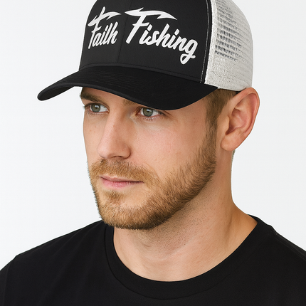 SnapBack Faith Fishing Trucker Hat —  Everyday Comfort