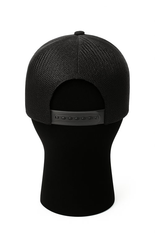 ALL Black Cap with White Letters
