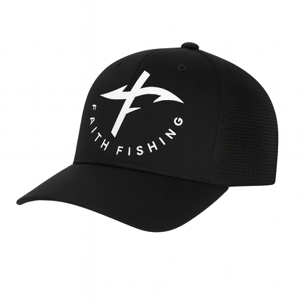 SnapBack Faith Fishing Trucker Hat — Fishing Circle Design, Everyday Comfort