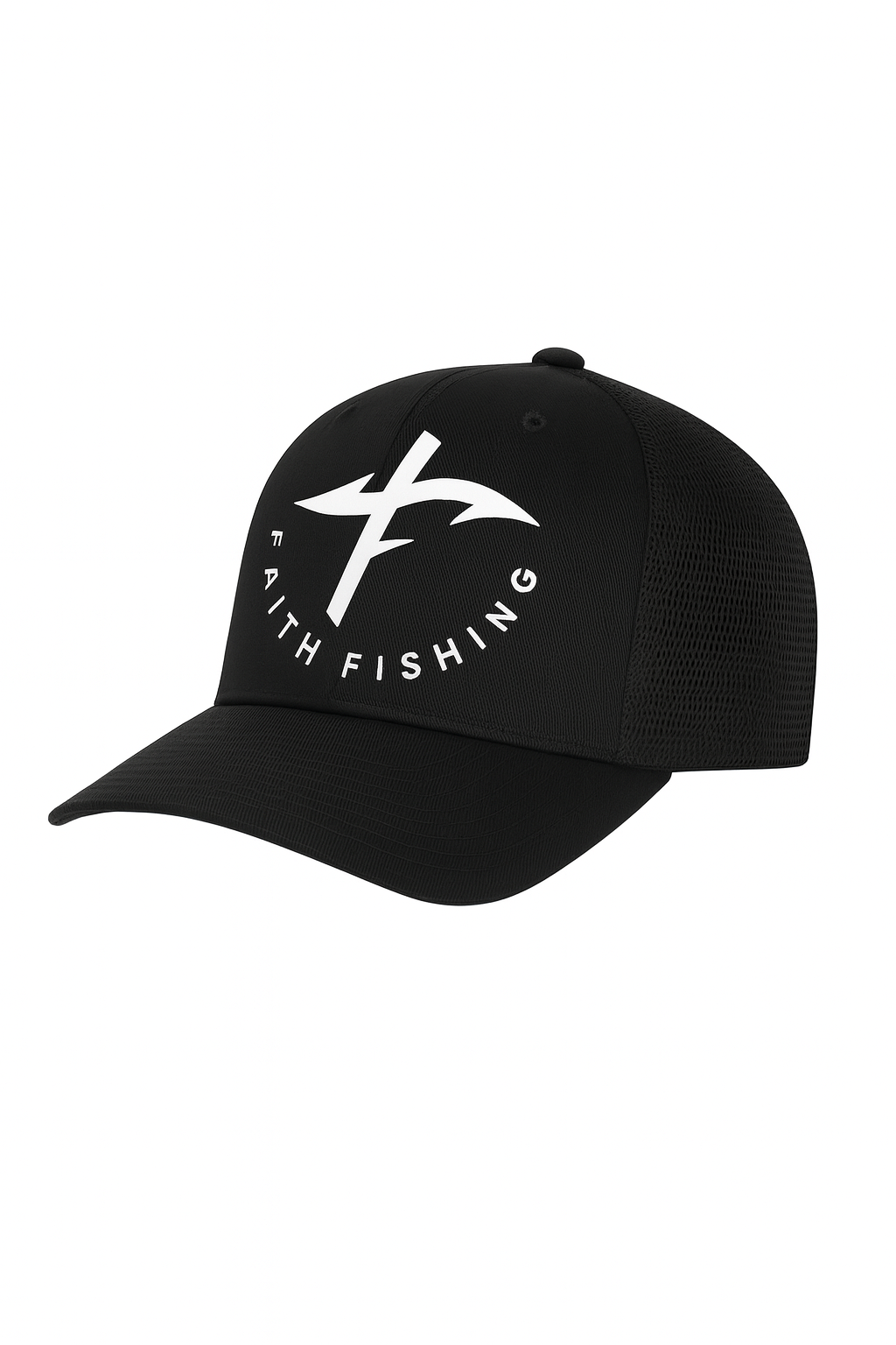 SnapBack Faith Fishing Trucker Hat — Fishing Circle Design, Everyday Comfort