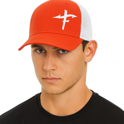 SnapBack Faith Fishing Trucker Hat — Fishing Cross Design, Everyday Comfort