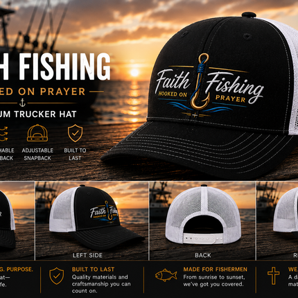 “Redfish Tail Coast” Premium Trucker Hat | Snapback Hat