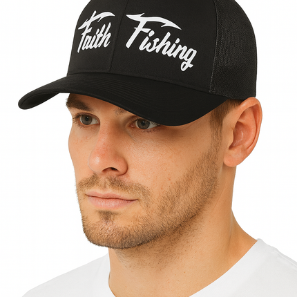 SnapBack Faith Fishing Trucker Hat —  Everyday Comfort