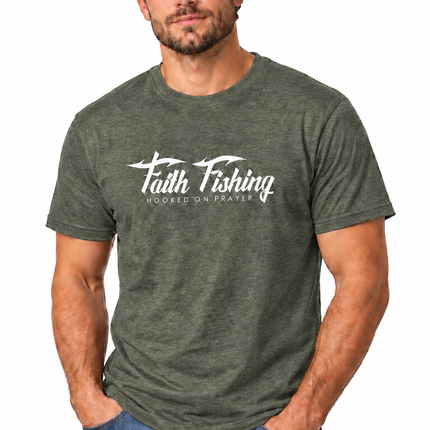Faith Fishing “Fishers of Men” Matthew 4:19 T-Shirt