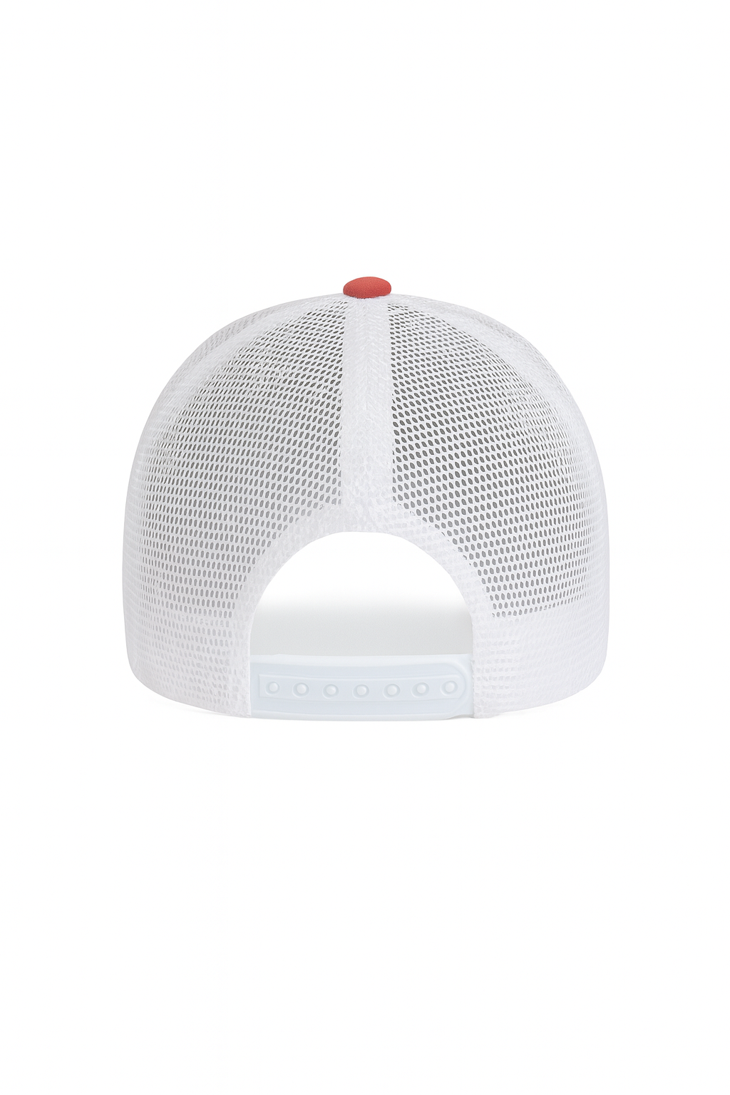 Red and White Trucker Hat - Cross