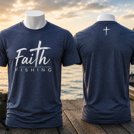 Faith Fishing “Built on Faith” Premium Fishing Tee