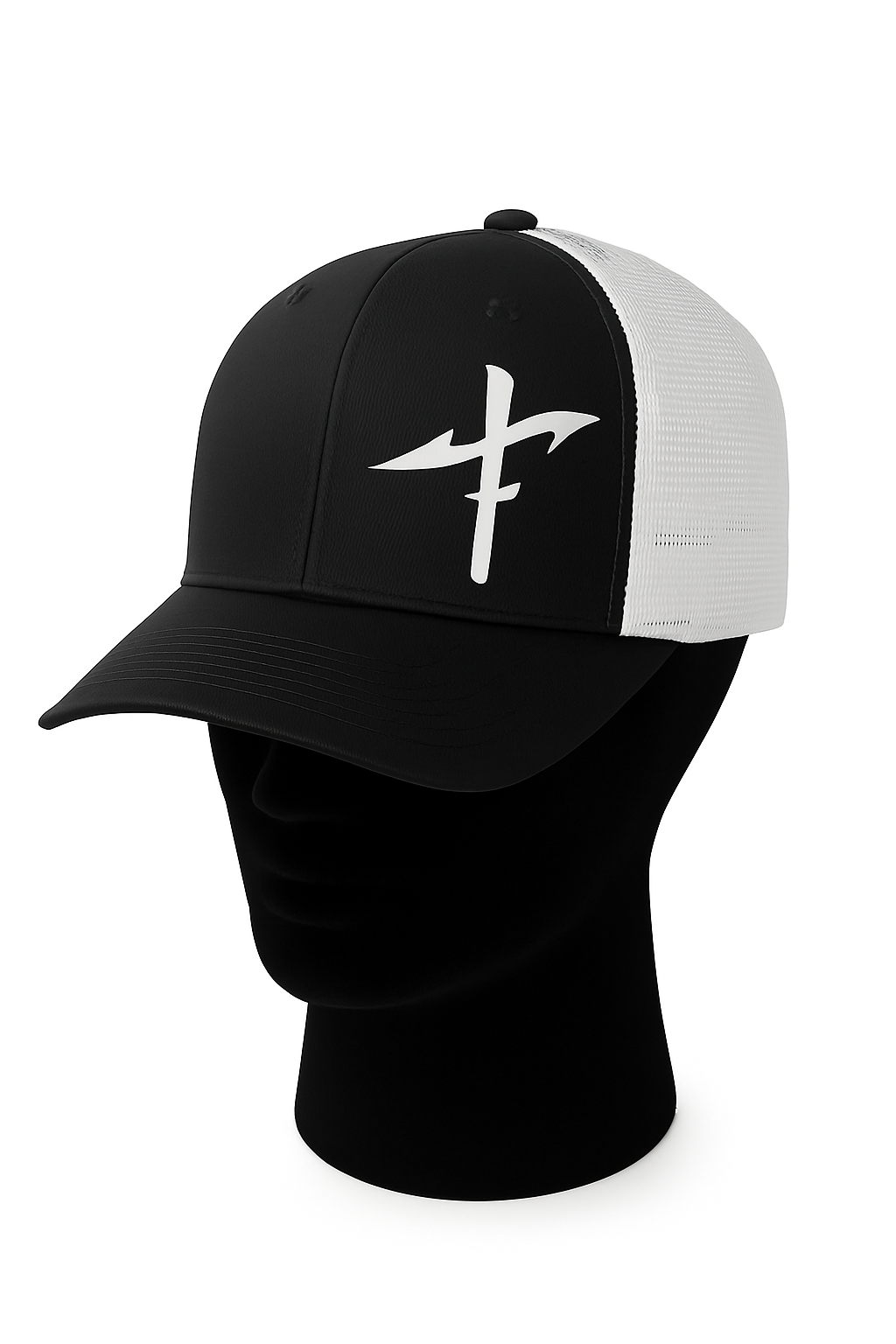 SnapBack Faith Fishing Trucker Hat — Fishing Cross Design, Everyday Comfort