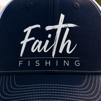 Faith Fishing Midnight Tide Snapback Hat