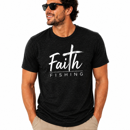 Faith Fishing “Built on Faith” Premium Fishing Tee