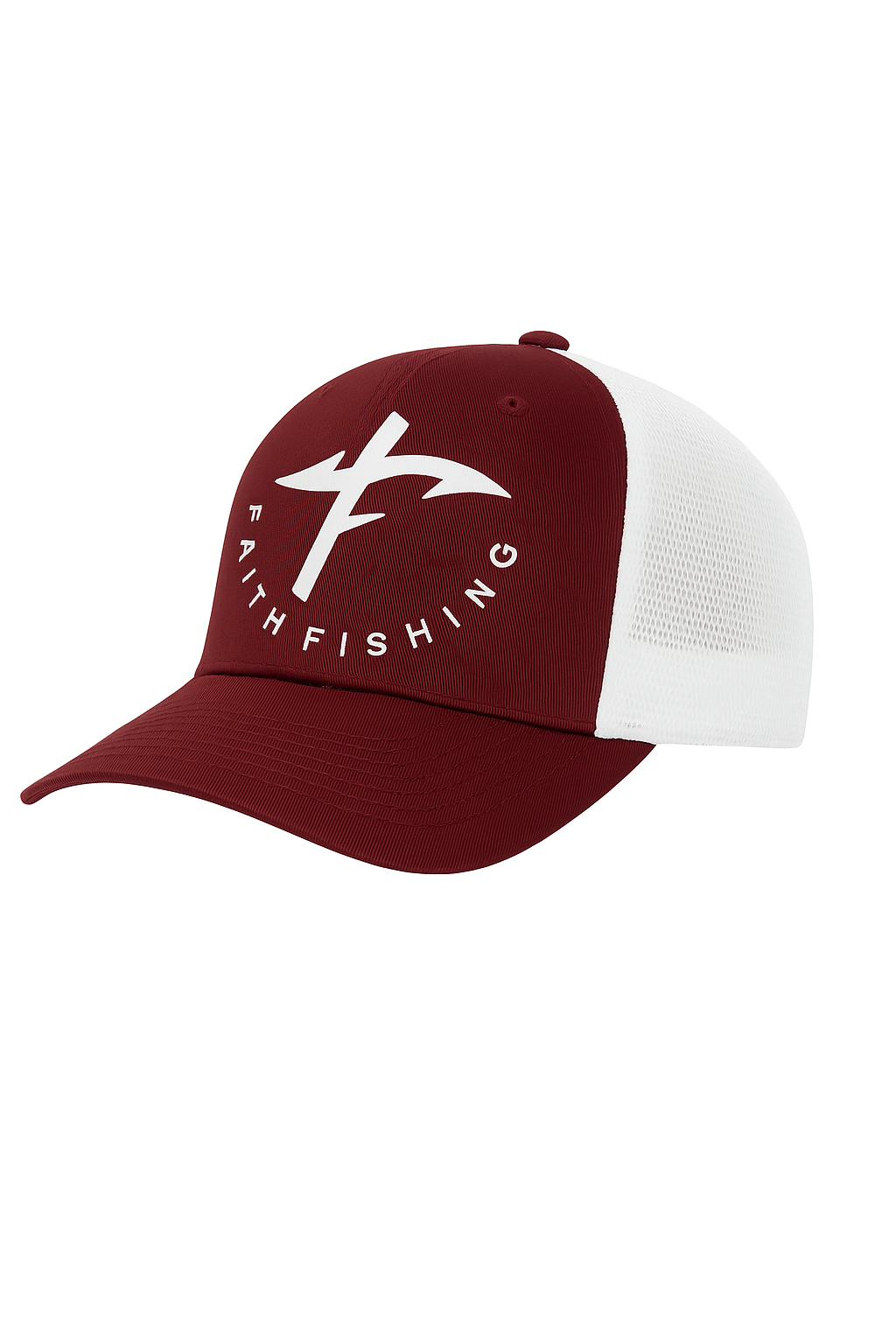 SnapBack Faith Fishing Trucker Hat — Fishing Circle Design, Everyday Comfort