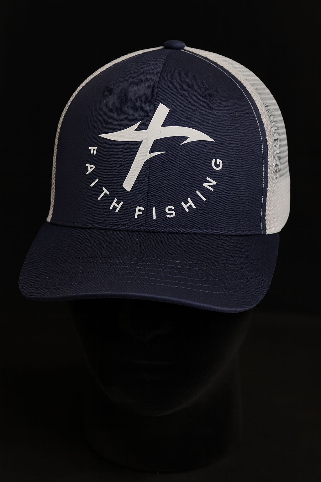 F.F. Navy and White Trucker Cap