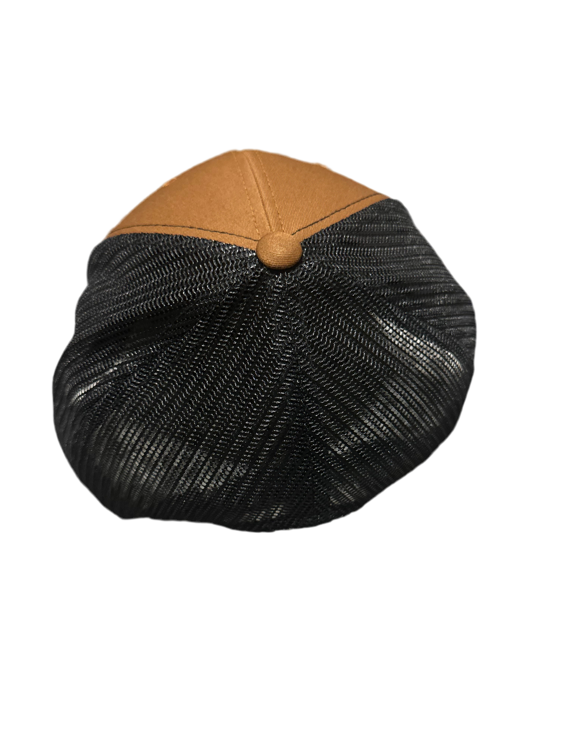 Brown and Black Trucker Cap
