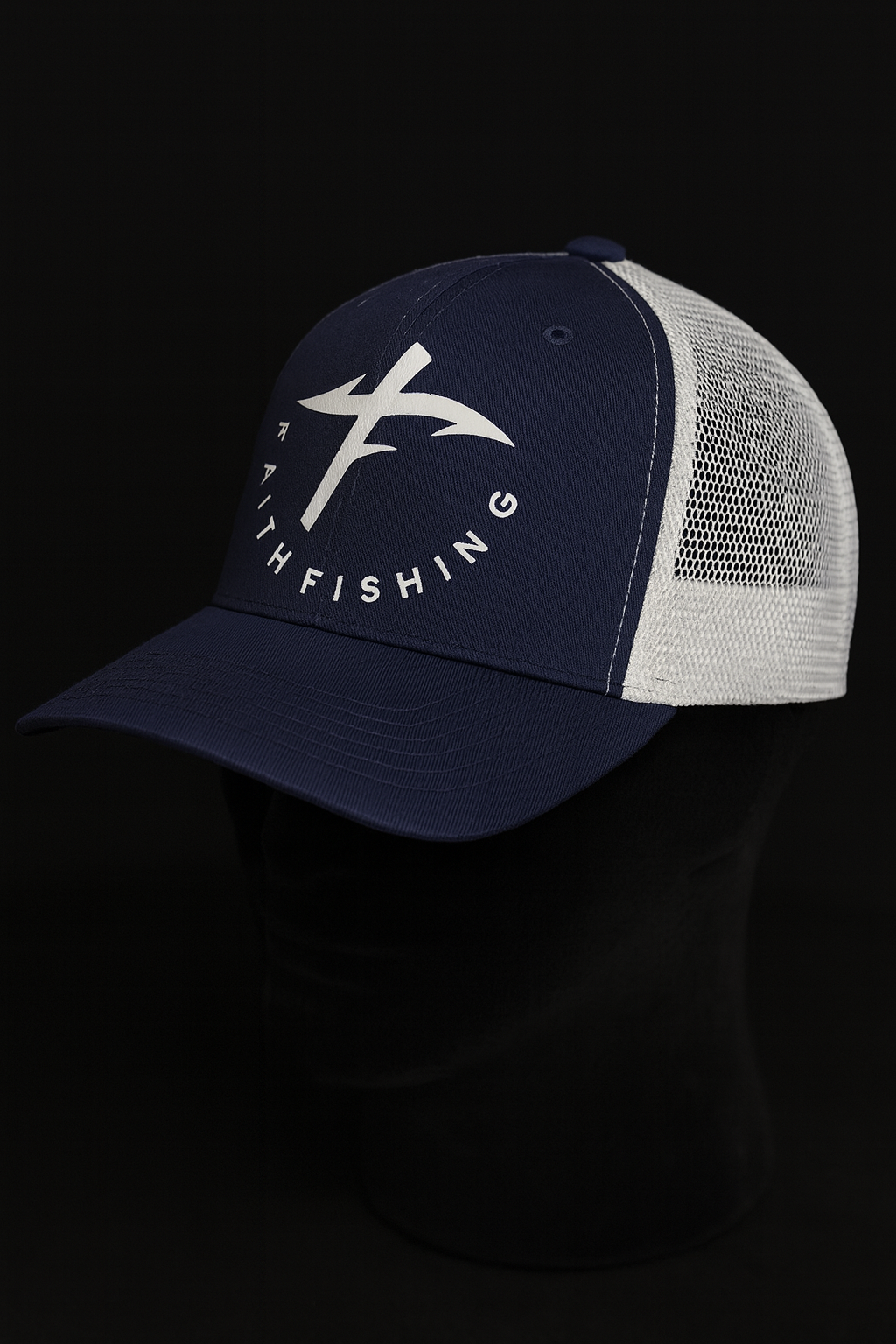 F.F. Navy and White Trucker Cap