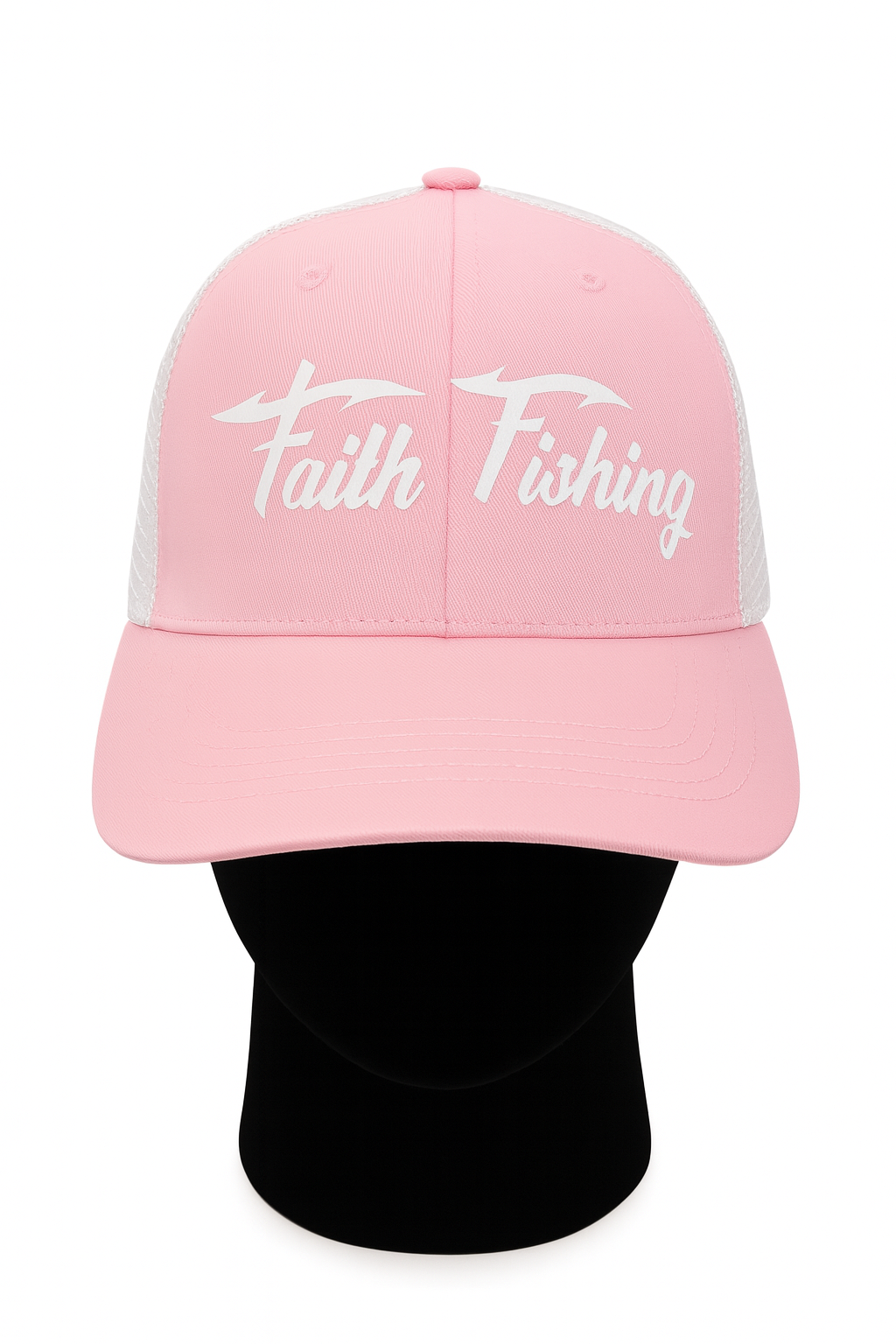 Pink and White Trucker Cap