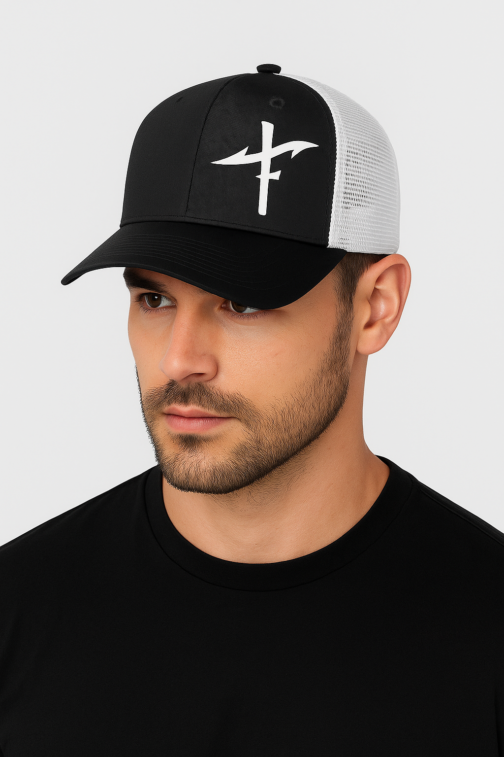 White Fish Hook Cross