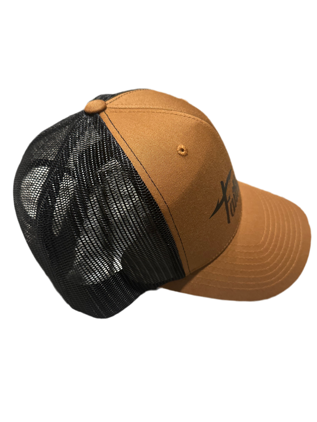 Brown and Black Trucker Cap
