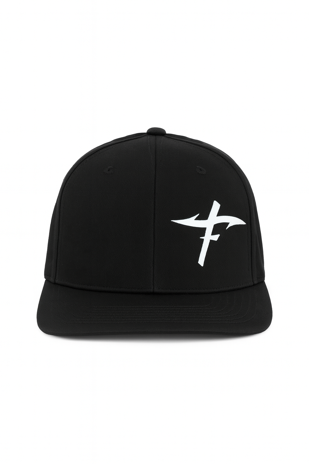ALL Black Cap with White Cross
