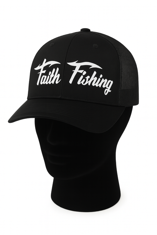 ALL Black Cap with White Letters