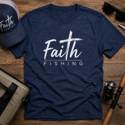 Faith Fishing “Built on Faith” Premium Fishing Tee