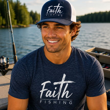 Faith Fishing Midnight Tide Snapback Hat