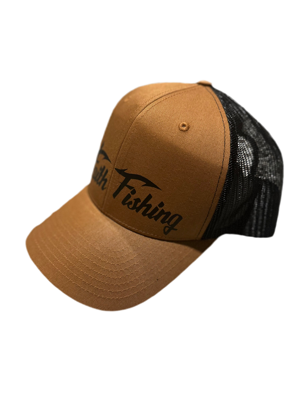 Brown and Black Trucker Cap