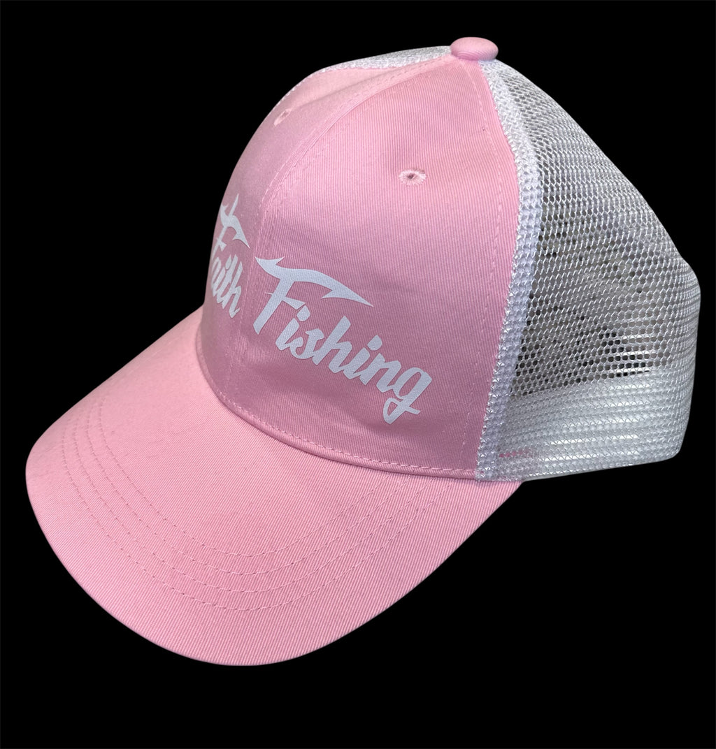 Pink and White Trucker Cap