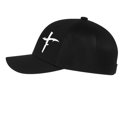 SnapBack Faith Fishing Trucker Hat — Fishing Cross Design, Everyday Comfort