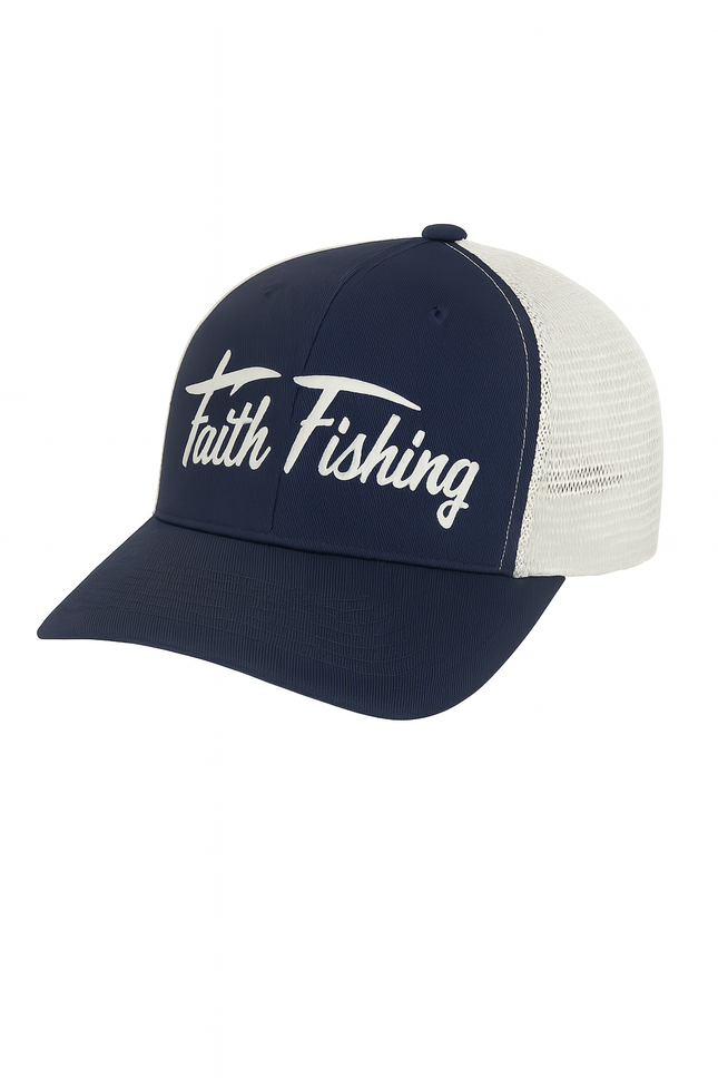 SnapBack Faith Fishing Trucker Hat —  Everyday Comfort