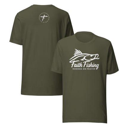 Faith Fishing “Hooked on Prayer” Unisex Tee – Snook
