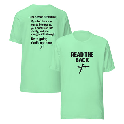 Faith Fishing “God’s Not Done” Prayer Tee – Unisex Inspirational T-Shirt