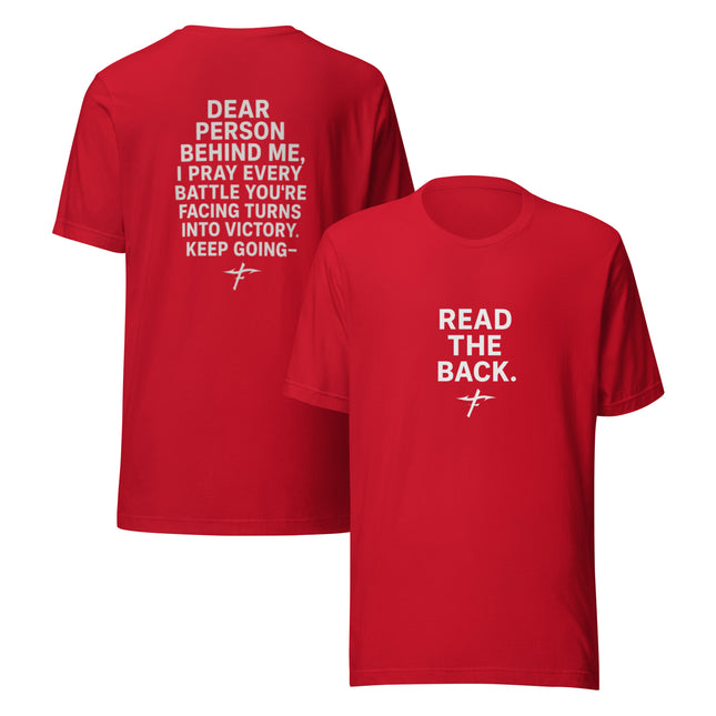 Faith Fishing “Dear Person Behind Me” Prayer Shirt – Unisex Christian Casual Wear