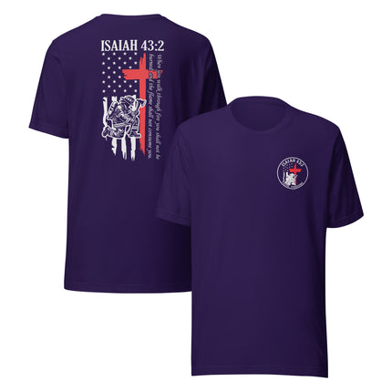 🔥 Isaiah 43:2 Firefighter Tribute T-Shirt — Faith Fishing Apparel