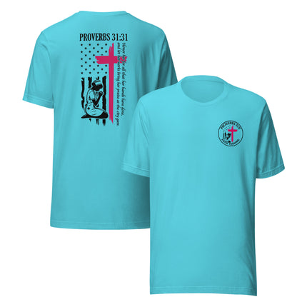 💗 Proverbs 31:31 Nurse Tribute T-Shirt — Faith Fishing Apparel