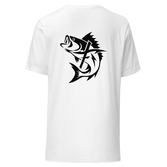 Faith Fishing® Cross Bass Unisex Tee – Multiple Colors Available